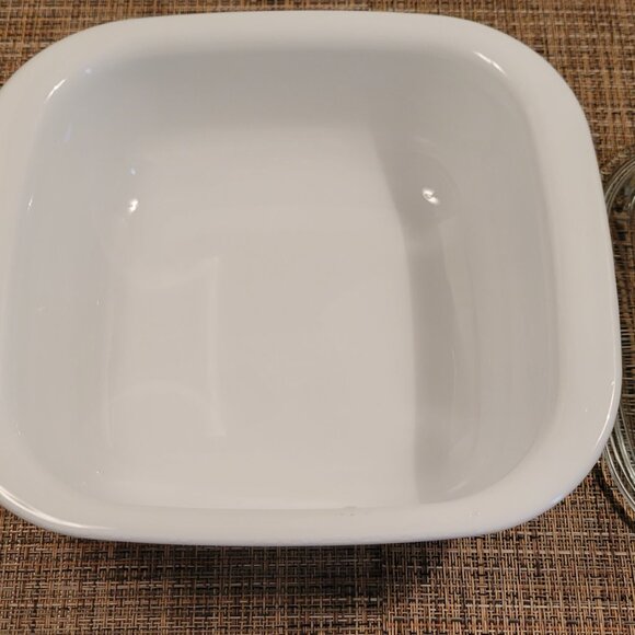 CORNING Ware Corelle Simply Lite Glass Casserole w/ Glass Lid 1.5 Qt EUC - Picture 4 of 14